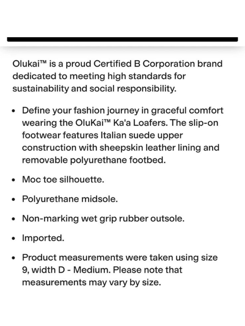 Olukai dark brown suede ka’a slip on loafers shoes men’s size 10.5 NEW - Picture 8 of 8